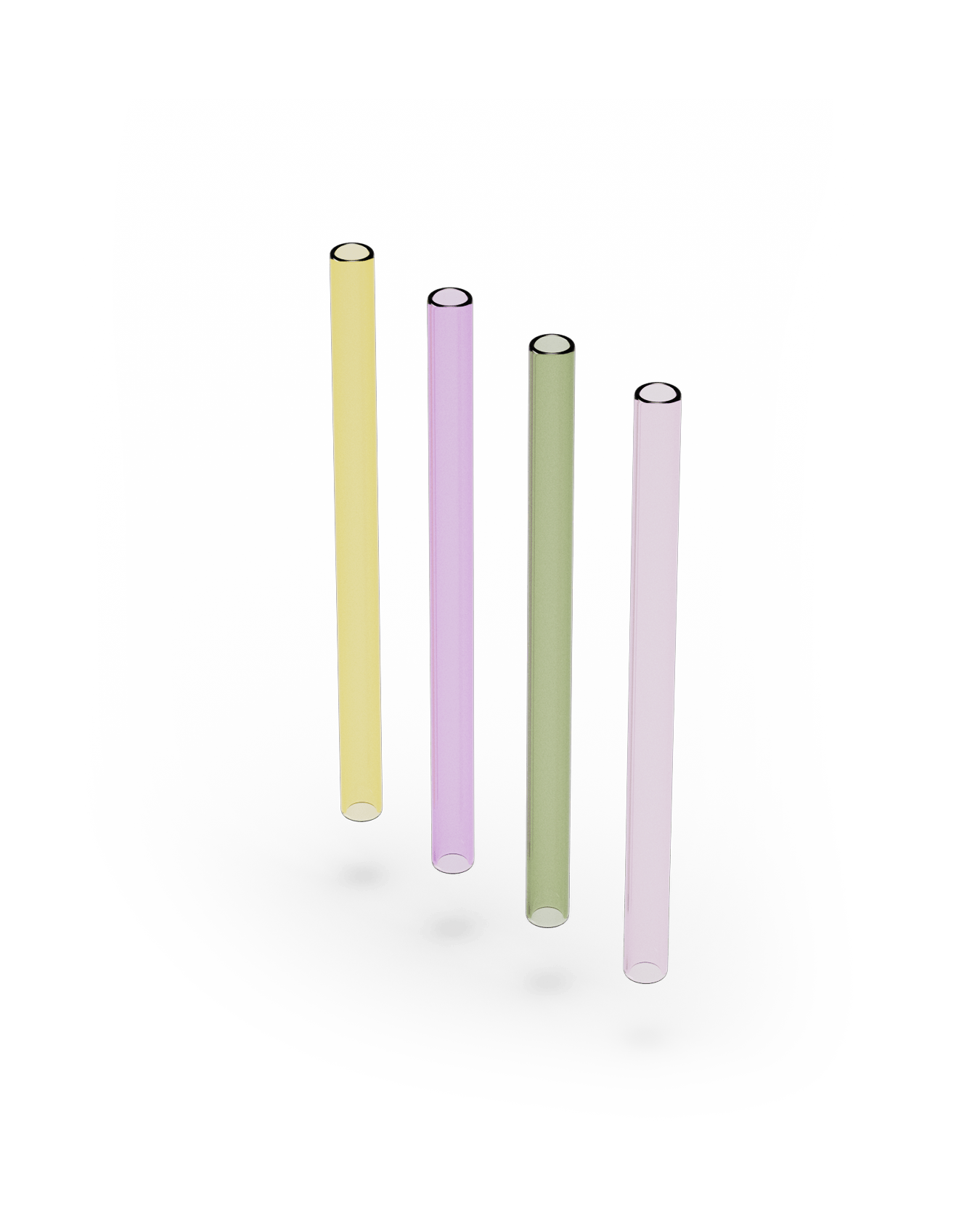 Glass Straws Set of 4 - mix-n-matcha