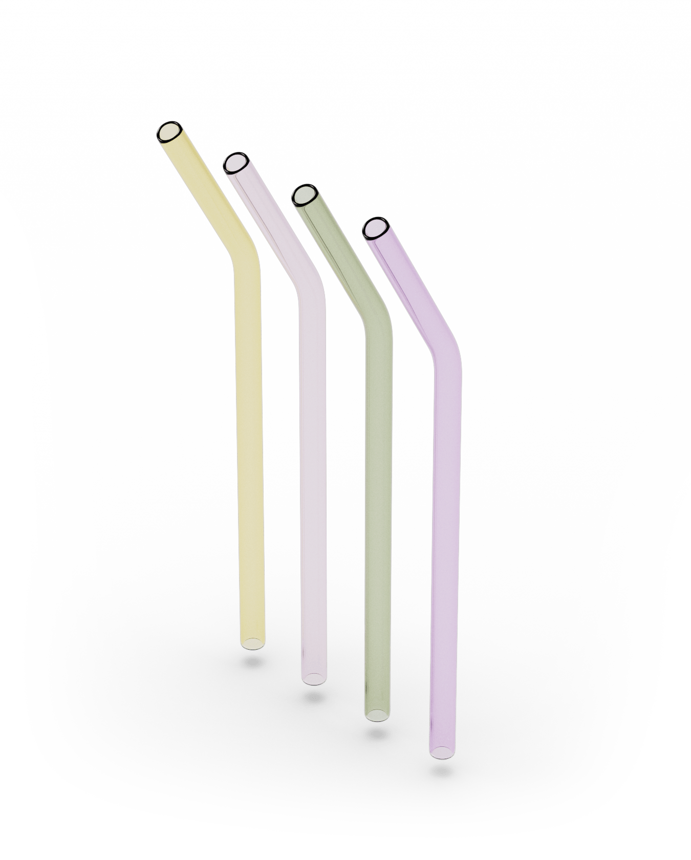 Glass Straws Set of 4 - mix-n-matcha